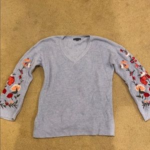 American Periwinkle embroidered sweater